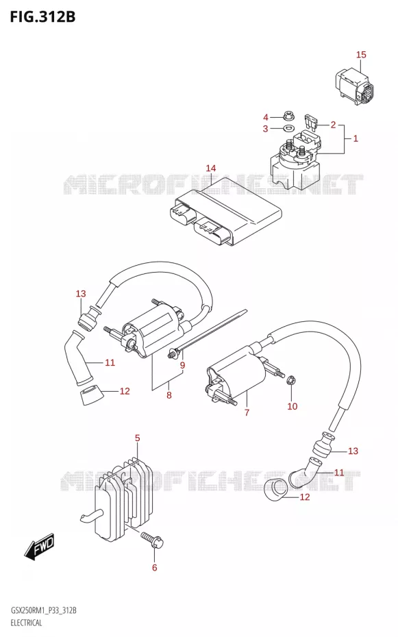 PARTIE ELECTRIQUE (GSX250R) Suzuki MOTO 250 GSX-R 2021  GSX250R M1 (P33)