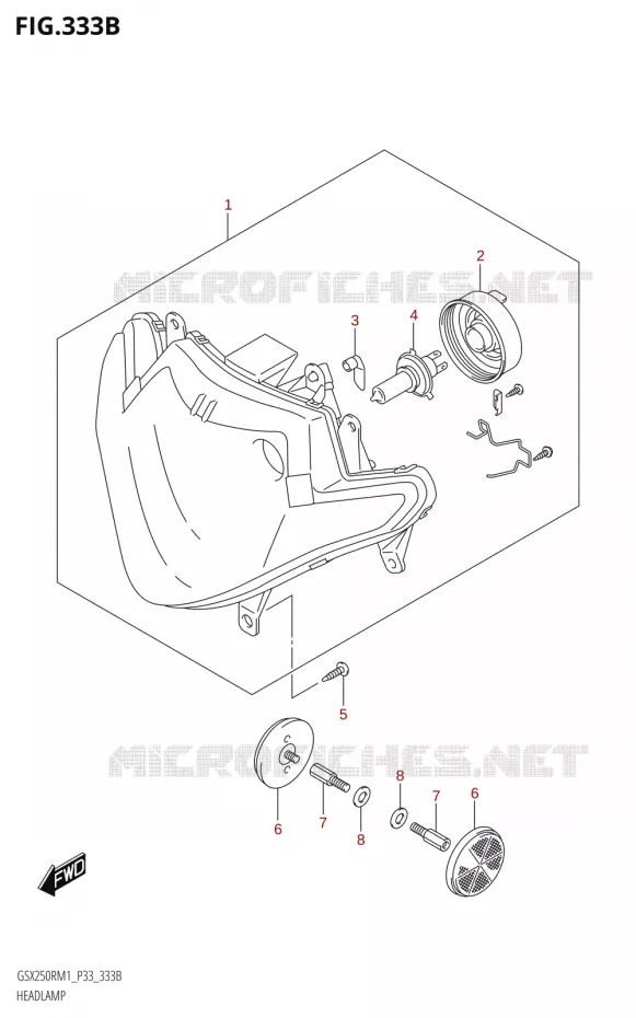 PHARE Suzuki MOTO 250 GSX-R 2021  GSX250R M1 (P33)