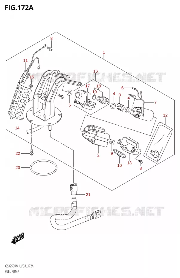 POMPE A ESSENCE Suzuki MOTO 250 GSX-R 2021  GSX250R M1 (P33)