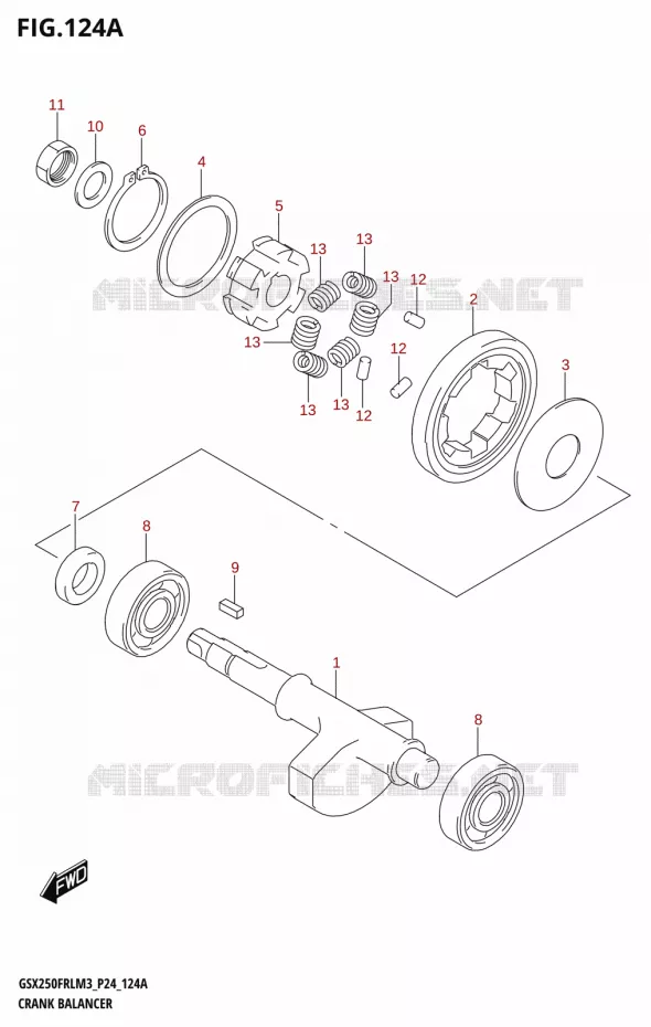 BALANCIER Suzuki MOTO 250 GSX-R 2023  GSX250FRLX / GSX250FRL M3 (P24)