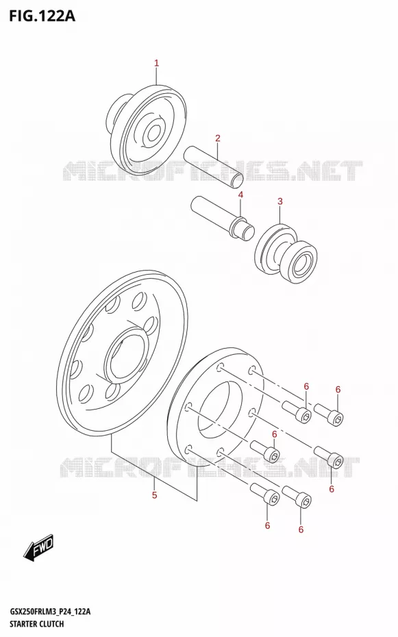 ROUE LIBRE DE DEMARREUR Suzuki MOTO 250 GSX-R 2023  GSX250FRLX / GSX250FRL M3 (P24)