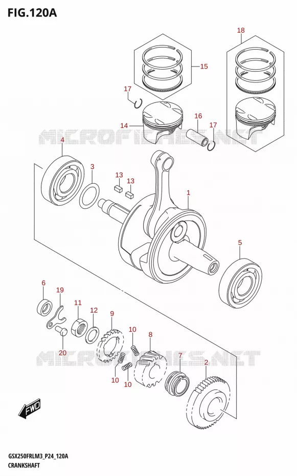 VILEBREQUIN Suzuki MOTO 250 GSX-R 2023  GSX250FRLX / GSX250FRL M3 (P24)