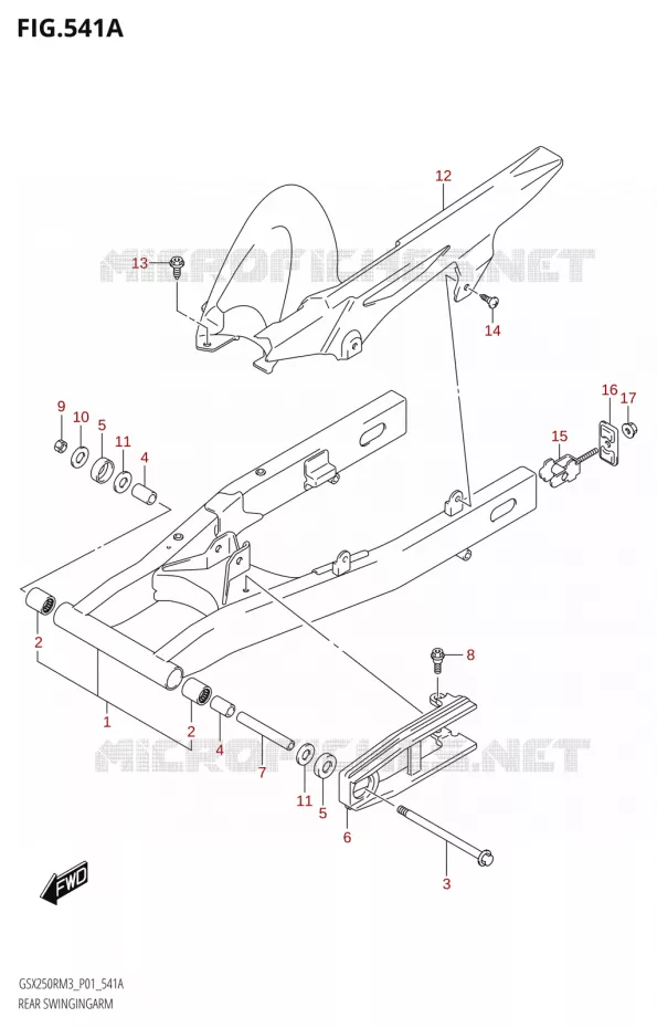 BRAS OSCILLANT Suzuki MOTO 250 GSX-R 2023  GSX250RRLJ M3 (P01)