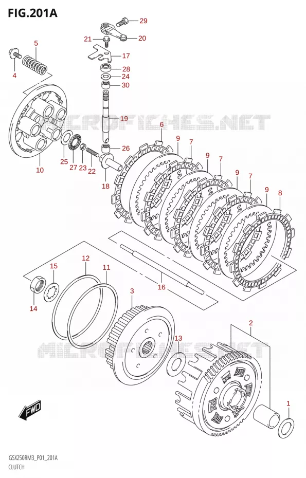EMBRAYAGE Suzuki MOTO 250 GSX-R 2023  GSX250RRLJ M3 (P01)
