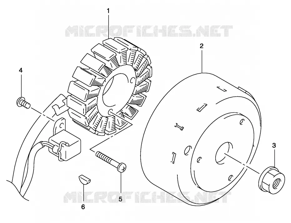 ALLUMAGE ROTOR - STATOR Suzuki SCOOTER 150 BURGMAN 2005  UH150K5(P19)