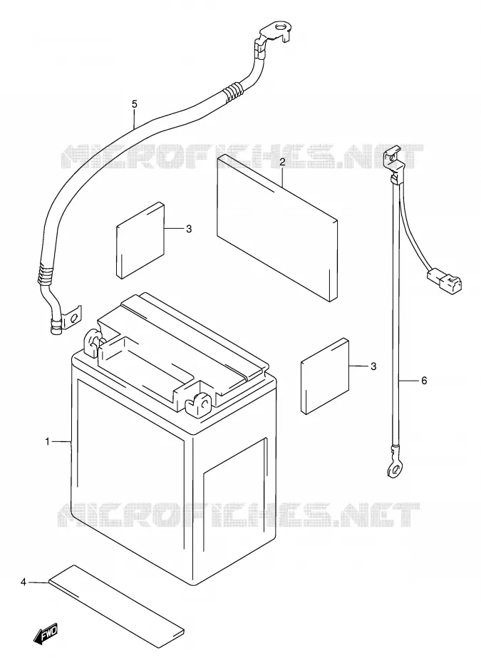 BATTERIE Suzuki MOTO 1500 INTRUDER 2000  VL1500Y(E2)