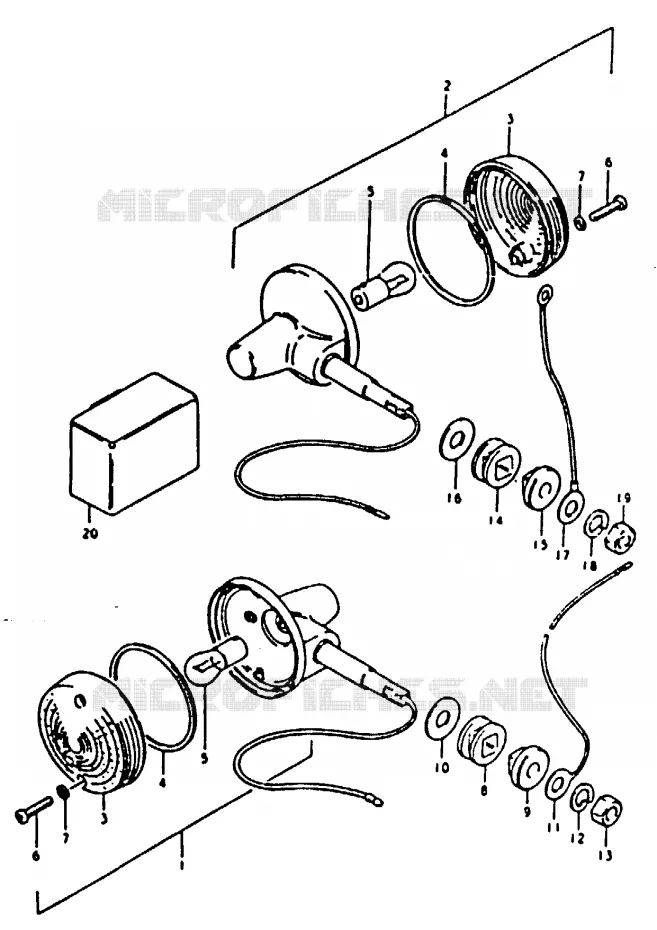 CLIGNOTANTS Suzuki MOTO 125 TS 1979  TS125N
