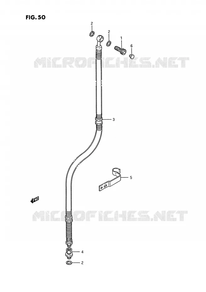 DURITE DE FREIN AVANT Suzuki MOTO 1400 INTRUDER 1987  VS1400GLFH(E2)