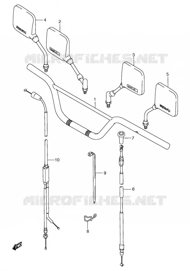 GUIDON Suzuki MOTO 125 TS-R 1991  TS125RM(E2)