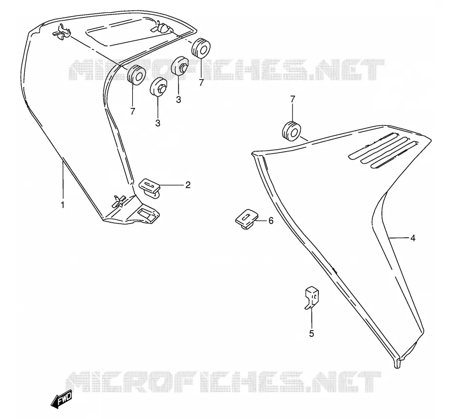 OUIES DE RADIATEUR (MODELE P/S) Suzuki MOTO 50 TS-W 1983  TS50WD(E6)