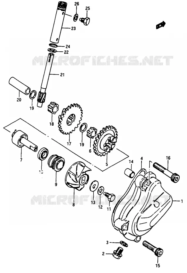 POMPE A EAU Suzuki MOTO 50 Autres-modeles 1994  TV50R(M/R)