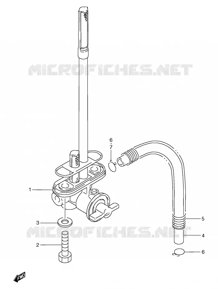 ROBINET D'ESSENCE Suzuki MOTO 125 TS-R 1991  TS125RM(E2)
