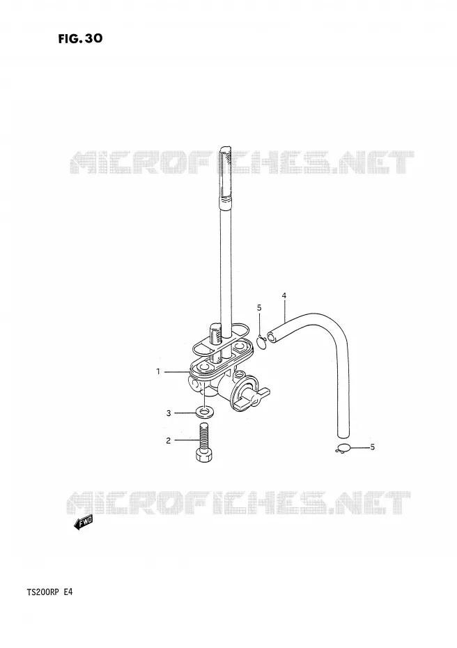 ROBINET D'ESSENCE Suzuki MOTO 200 TS-R 1993  TS200RP(E4)