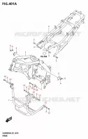 CADRE CARENAGES/CADRE 800 suzuki-moto V-STROM 2024 2707000041