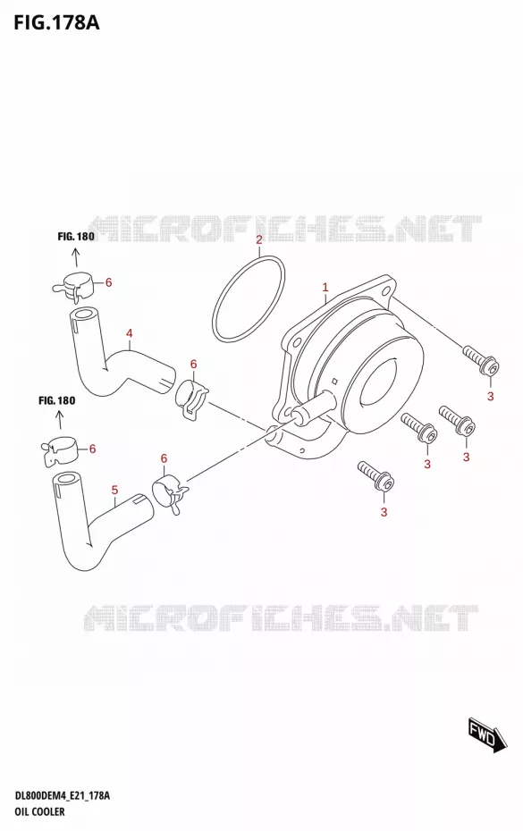 RADIATEUR D'HUILE Suzuki MOTO 800 V-STROM 2024  DL800DERC M4 (E21)