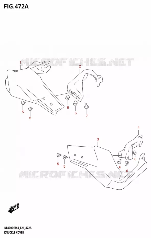 PROTEGES MAINS Suzuki MOTO 800 V-STROM 2024  DL800DEUC M4 (E21)