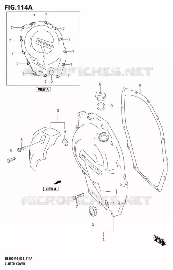 CARTER D'EMBRAYAGE Suzuki MOTO 800 V-STROM 2024  DL800RQ M4 (E21)