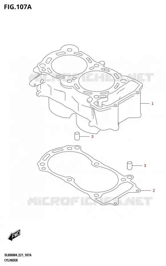 CYLINDRE Suzuki MOTO 800 V-STROM 2024  DL800RQ M4 (E21)