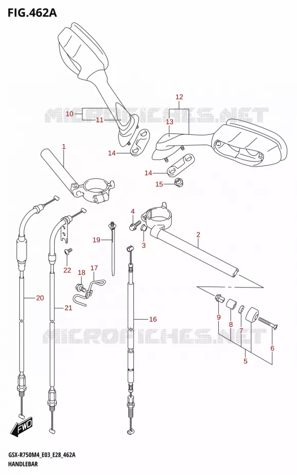 GUIDON Suzuki MOTO 750 GSX-R 2024  GSX-R750 M4 (E03,E28,E33)