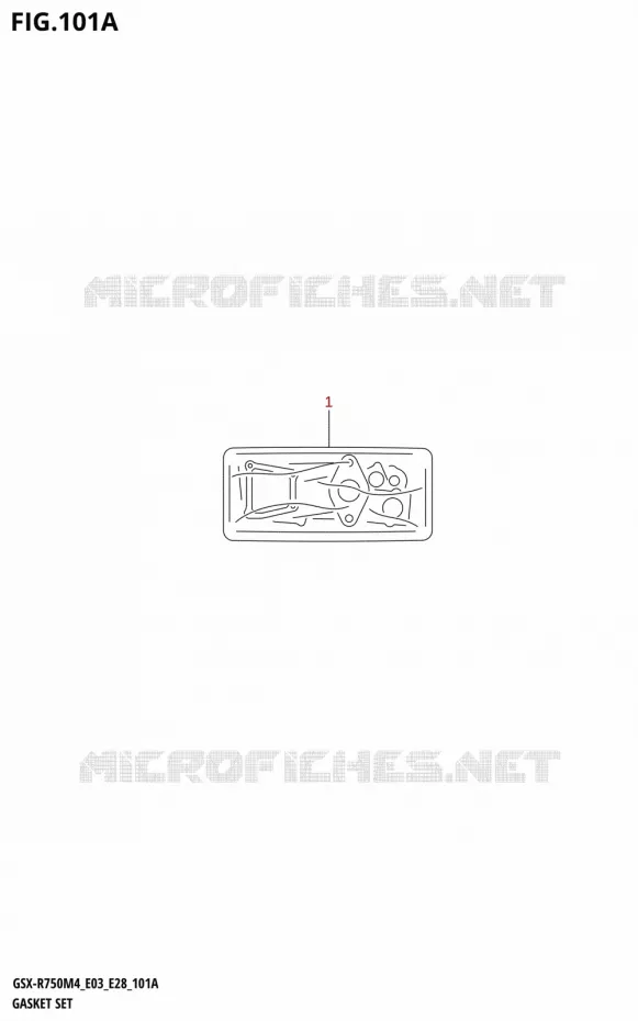POCHETTE DE JOINTS Suzuki MOTO 750 GSX-R 2024  GSX-R750 M4 (E03,E28,E33)