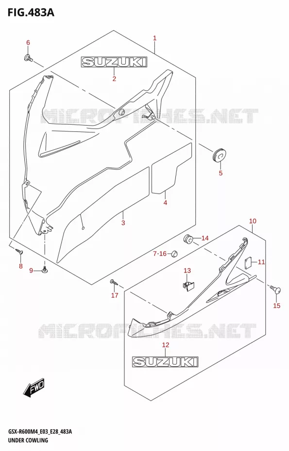 SABOT (GSX-R600) Suzuki MOTO 600 GSX-R 2024  GSX-R600 M4 (E03,E28,E33)
