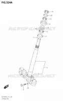 COLONNE DE DIRECTION pour Suzuki ACCESS 125 2022