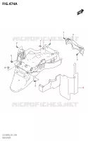 GARDE BOUE ARRIERE pour Suzuki ACCESS 125 2022
