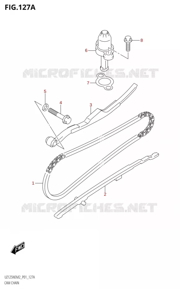 DISTRIBUTION Suzuki SCOOTER 125 ACCESS 2022  UZ125NE M2 (E01)
