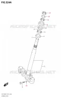 COLONNE DE DIRECTION pour Suzuki ACCESS 125 2021
