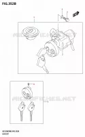 JEU DE SERRURES (P02) pour Suzuki ACCESS 125 2023