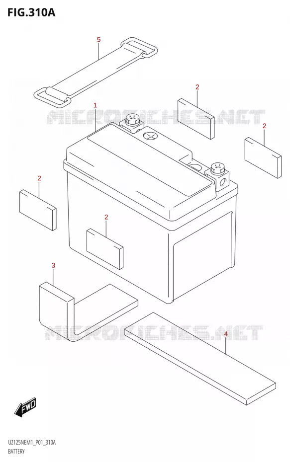 BATTERIE Suzuki SCOOTER 125 ADDRESS 2023  UZ125NEY M3 (P19)