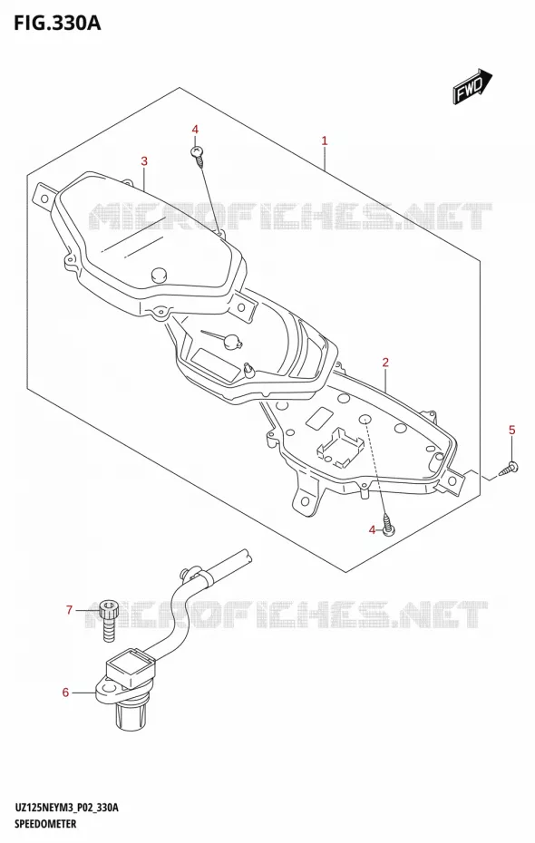 COMPTEUR (P19) Suzuki SCOOTER 125 ACCESS 2023  UZ125NEY M3 (P19)
