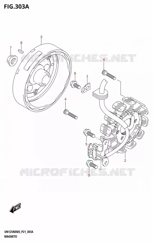 ALLUMAGE ROTOR - STATOR Suzuki SCOOTER 125 AVENIS 2023  UN125NE M3 (P21)