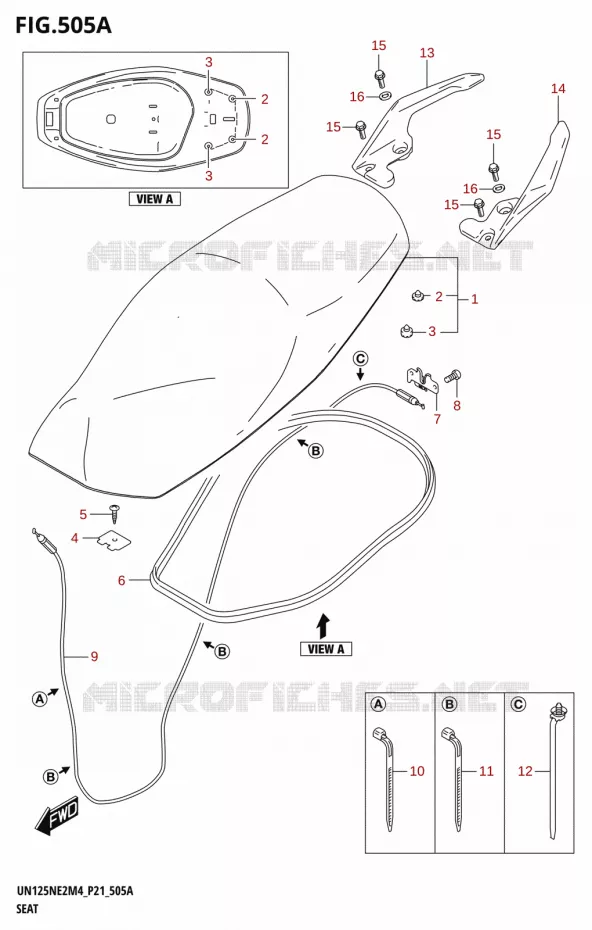 SELLE Suzuki SCOOTER 125 AVENIS 2024  UN125NE M4 (P21)