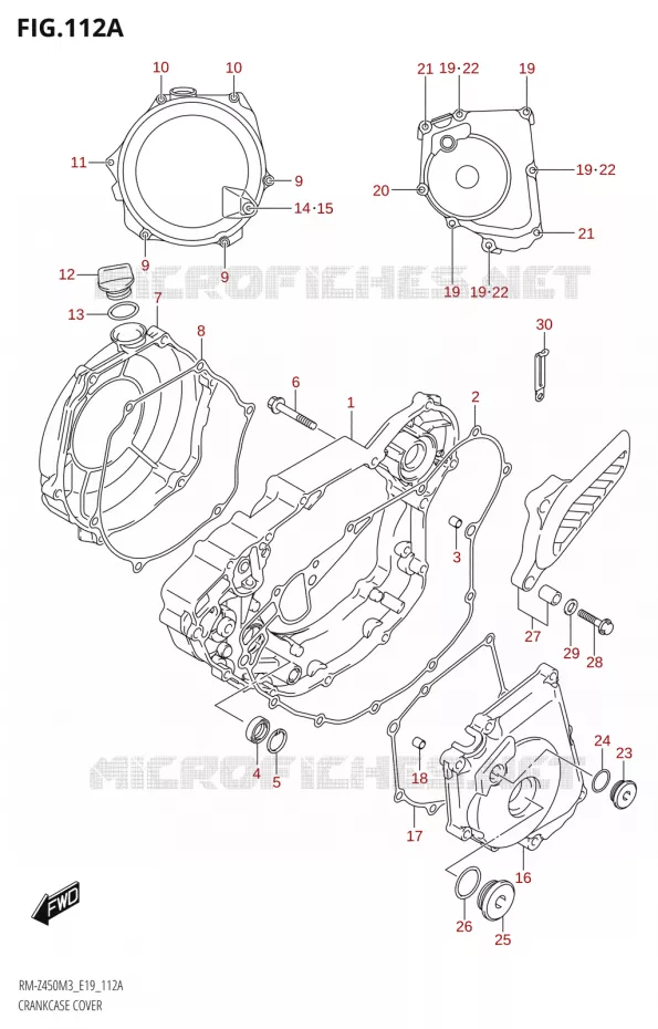 COUVERCLES DE CARTERS Suzuki MOTO 450 RM-Z 2023  RM-Z450 M3 (E19)