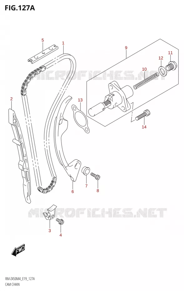 DISTRIBUTION Suzuki MOTO 450 RM-Z 2024  RM-Z450 M4 (E19)