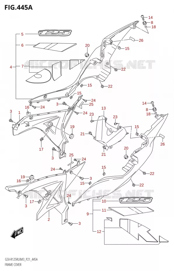 CARENAGES Suzuki MOTO 125 GSX-R 2023  GSX-R125RLX M3 (P21)