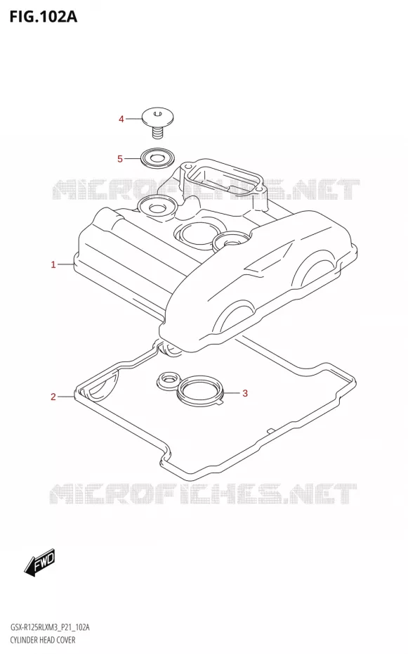 COUVRE CULASSE Suzuki MOTO 125 GSX-R 2023  GSX-R125RLX M3 (P21)