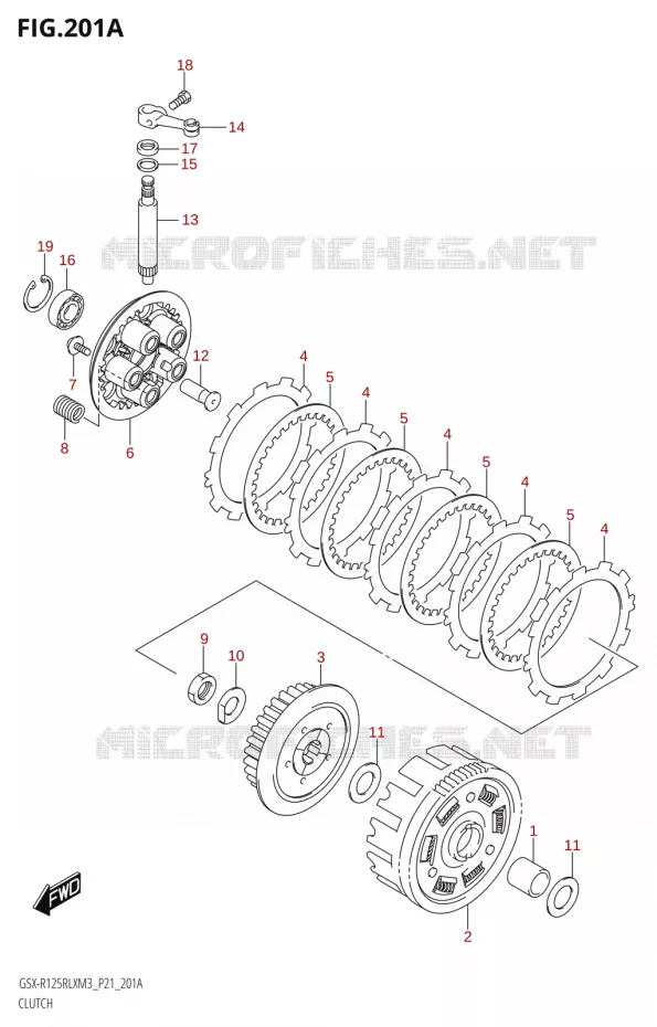 EMBRAYAGE Suzuki MOTO 125 GSX-R 2023  GSX-R125RLX M3 (P21)