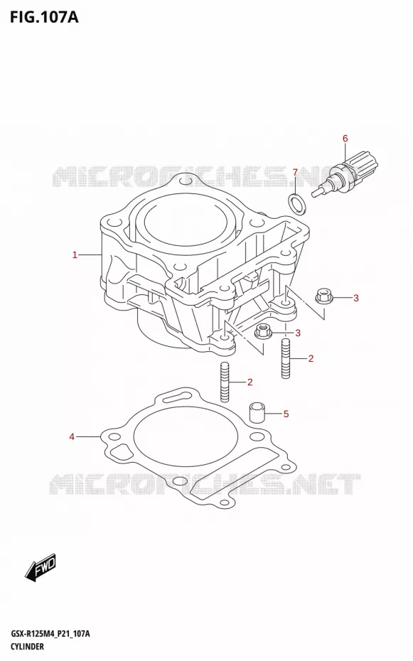 CYLINDRE Suzuki MOTO 125 GSX-R 2024  GSX-R125RL 2024 M4 (P21)