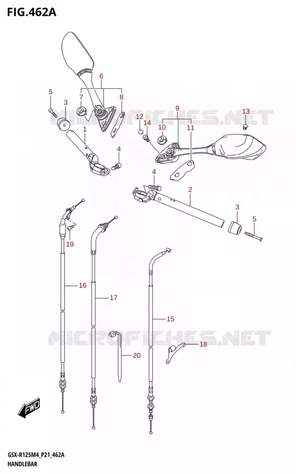 GUIDON Suzuki MOTO 125 GSX-R 2024  GSX-R125RL 2024 M4 (P21)
