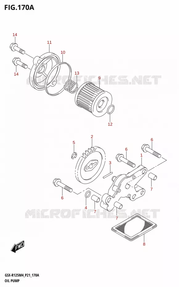 POMPE A HUILE Suzuki MOTO 125 GSX-R 2024  GSX-R125RL 2024 M4 (P21)