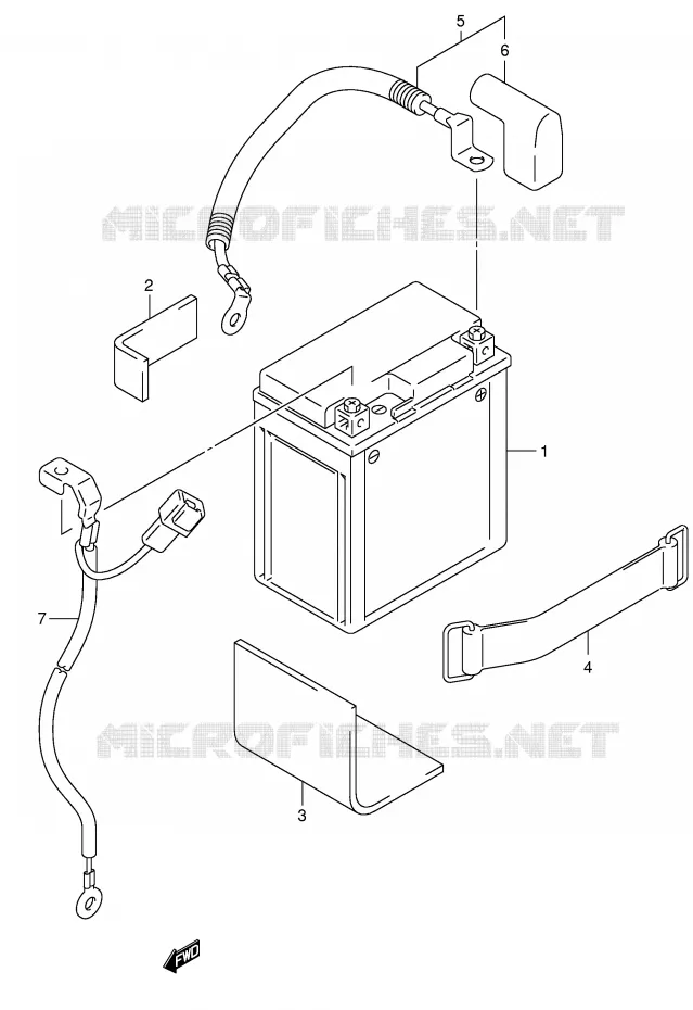 BATTERIE Suzuki MOTO 125 INTRUDER 2007  VL125K7(E2)