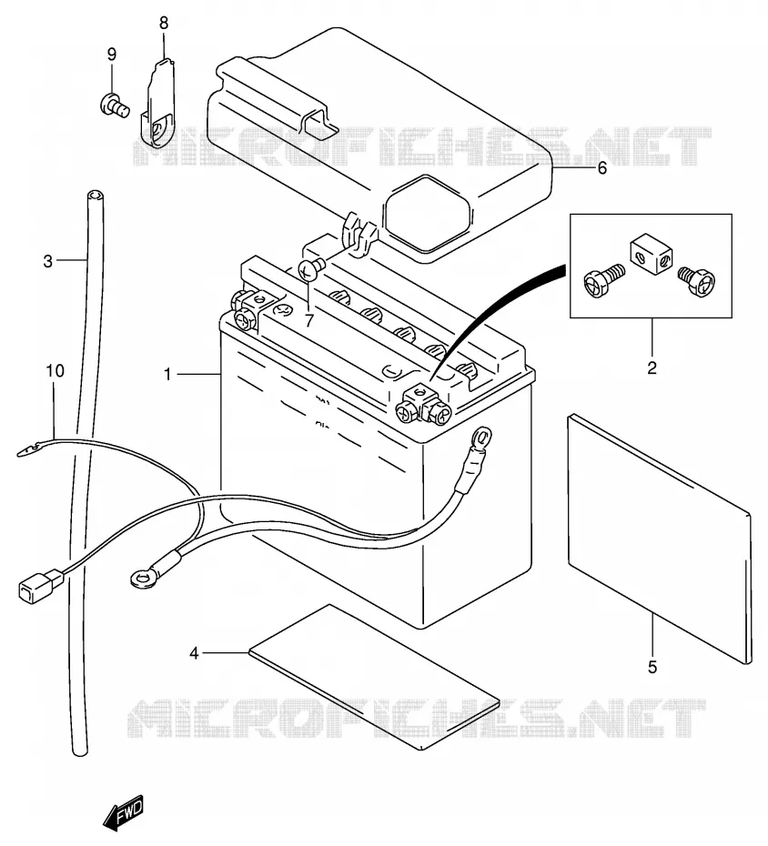 BATTERIE Suzuki MOTO 800 INTRUDER 2005  VS800K5(E3/E28)