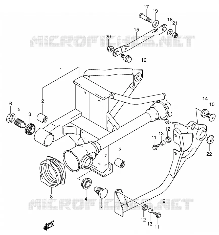BRAS OSCILLANT ARRIERE (MODELE K3/K4/K5) Suzuki MOTO 800 VOLUSIA 2005  VL800ZK5(E2)