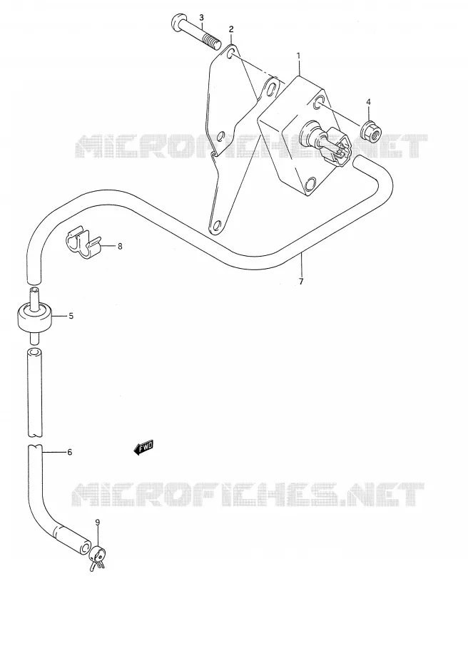 CAPTEUR D'AIR (MODELE L/M/N/P/R/S) Suzuki MOTO 1400 INTRUDER 1994  VS1400GLPR(E28)