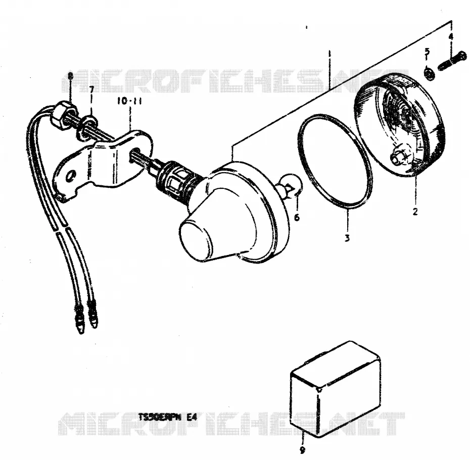 CLIGNOTANTS Suzuki MOTO 50 TS-ER 1979  TS50ERPDN(N)
