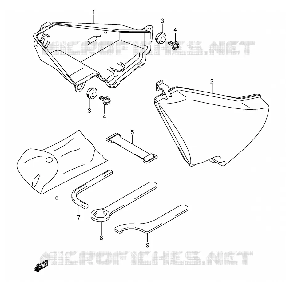 COFFRE Suzuki MOTO 800 VOLUSIA 2003  VL800ZK3(E2)