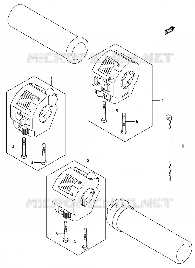 COMMODOS (MODELE K3) Suzuki MOTO 800 VOLUSIA 2003  VL800K3(E2)