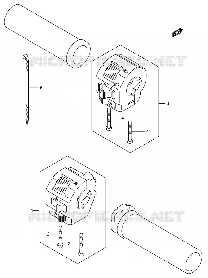 COMMODOS (MODELE K4/K5) Suzuki MOTO 800 VOLUSIA 2004  VL800K4(E2)